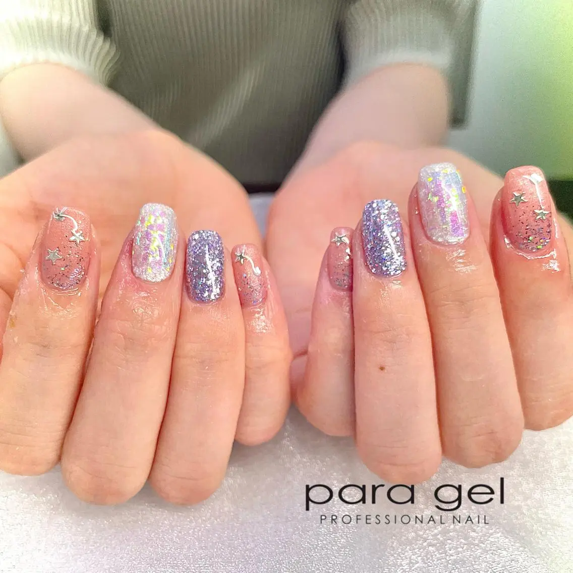 ネイル ジェルネイル パラジェル Bianca🎀 ONODERAのネイルデザイン