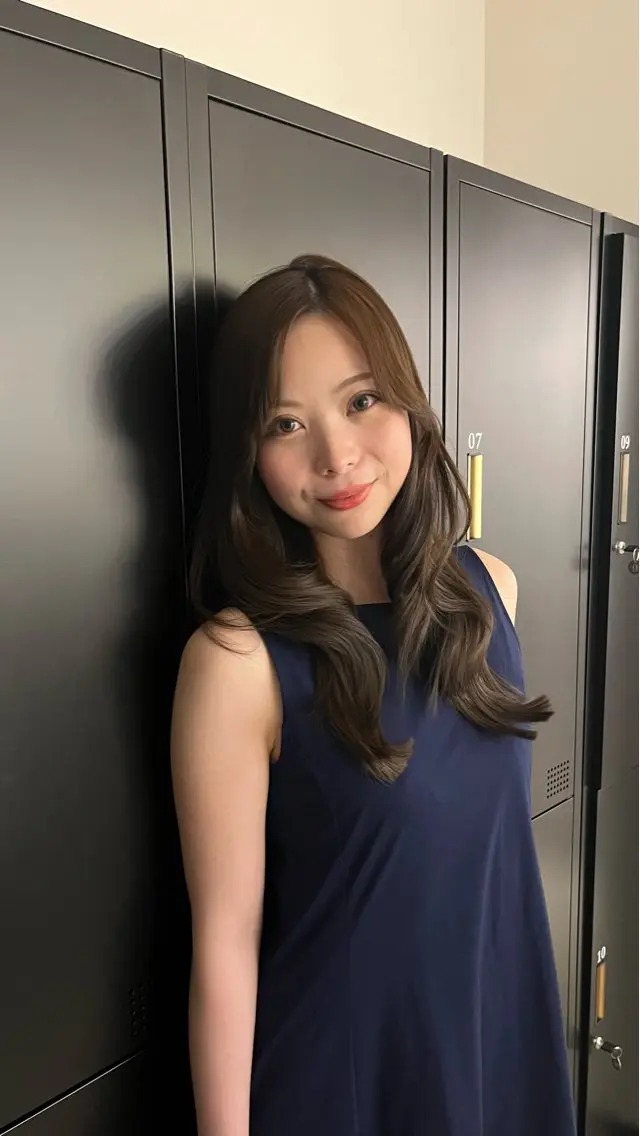 セミロング ヘアカラー ciate MOEのヘアスタイル