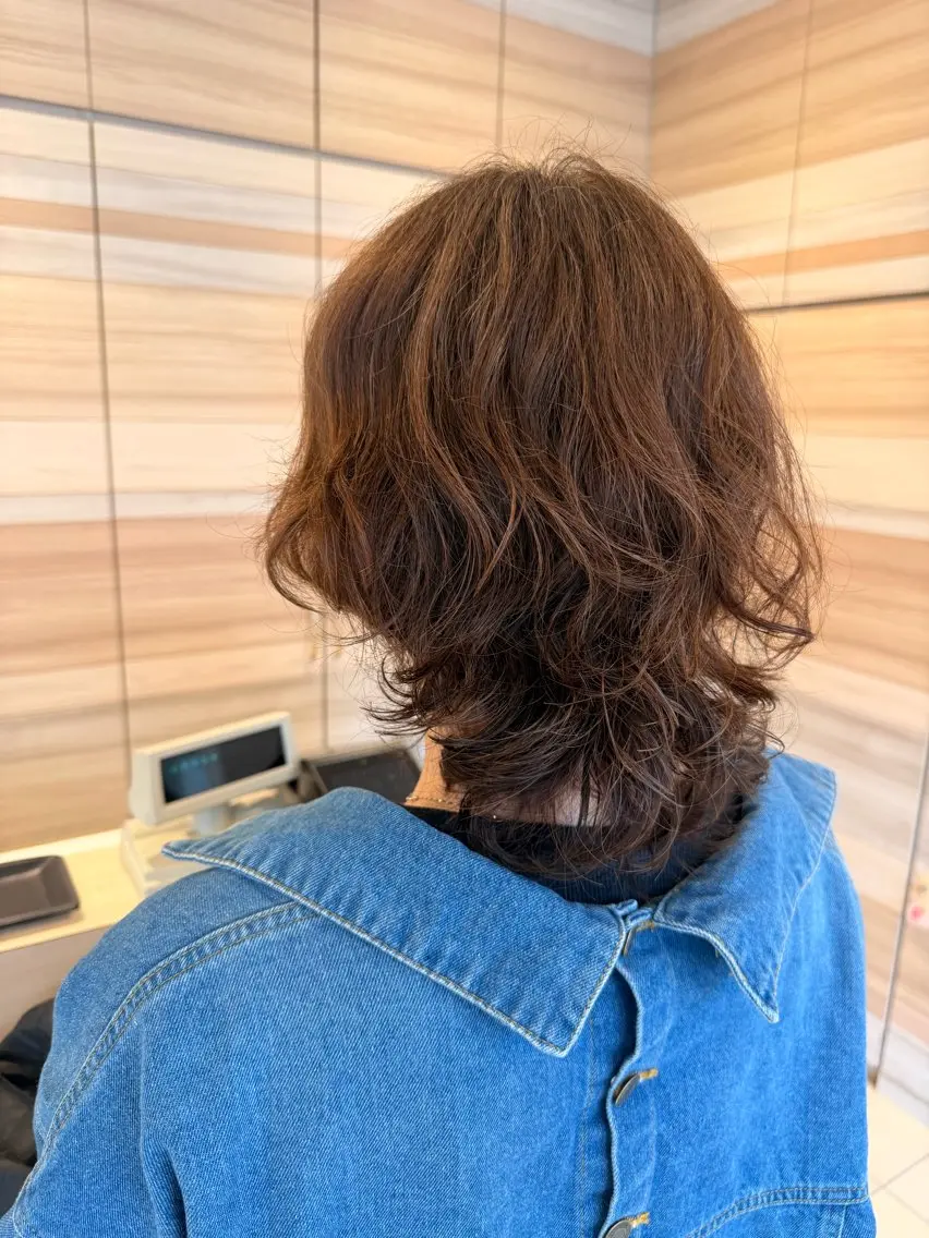 ミディアム カット パーマ 🍊レディース募集中 土本　遥菜🍊のヘアスタイル