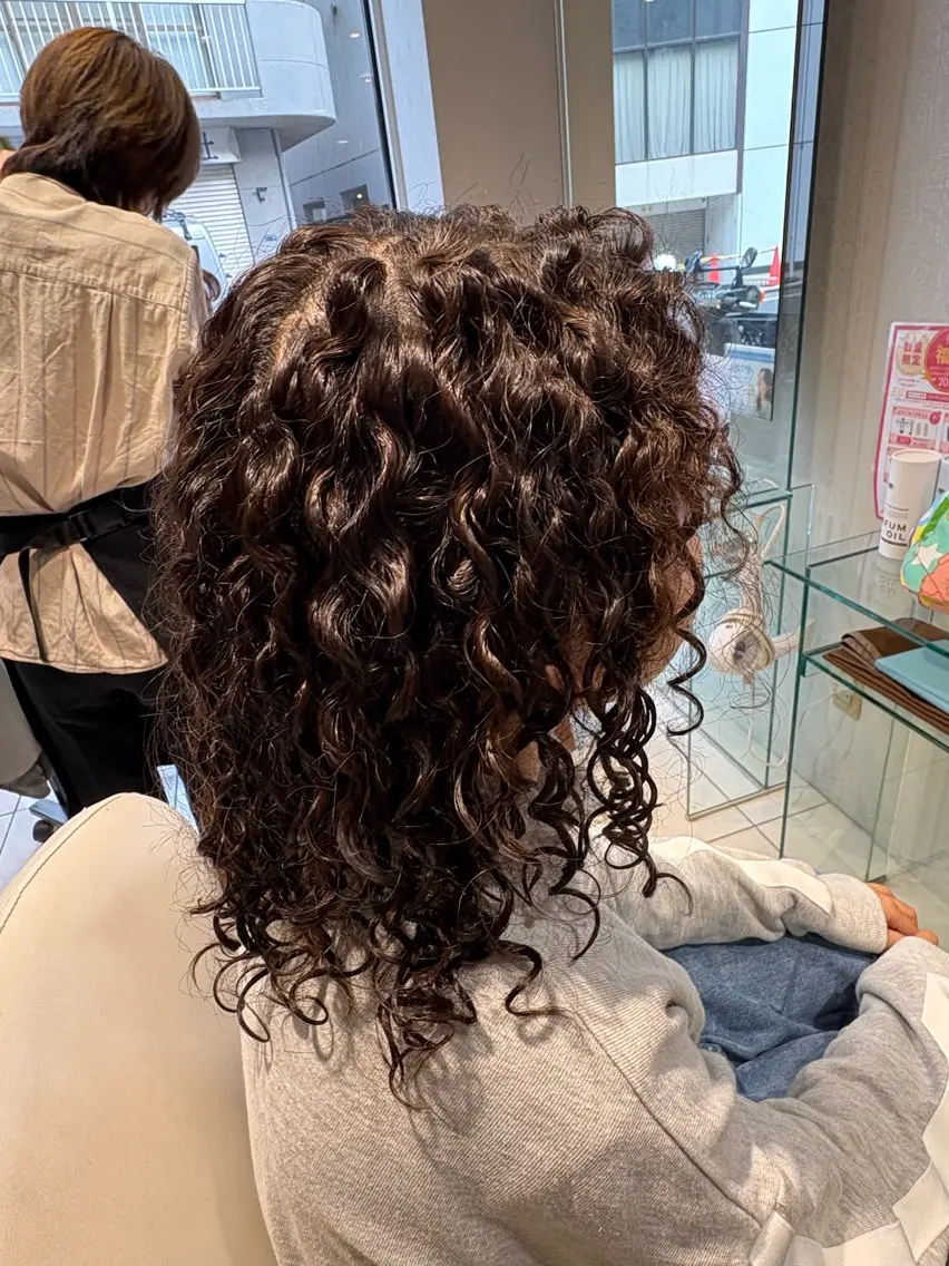 スパイラルパーマ ツイストスパイラル キッズパーマの写真