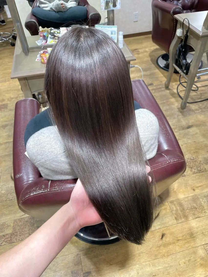 ロング 髪質改善&白髪ぼかし スタイリスト近藤宏樹のヘアスタイル