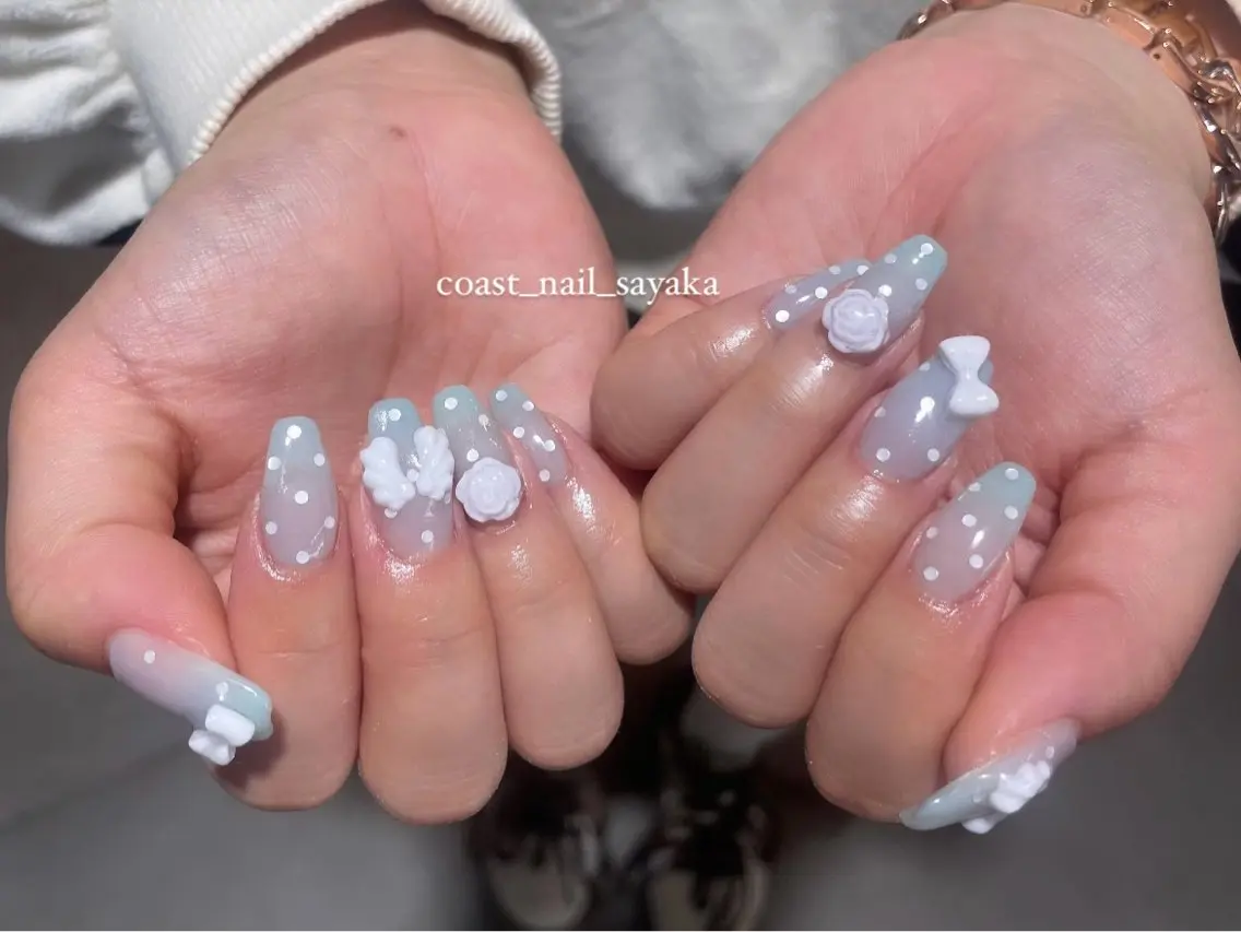 ネイル ハンドネイル HOSHI ⭐️辻堂 /藤沢ガーリーネイルのネイルデザイン