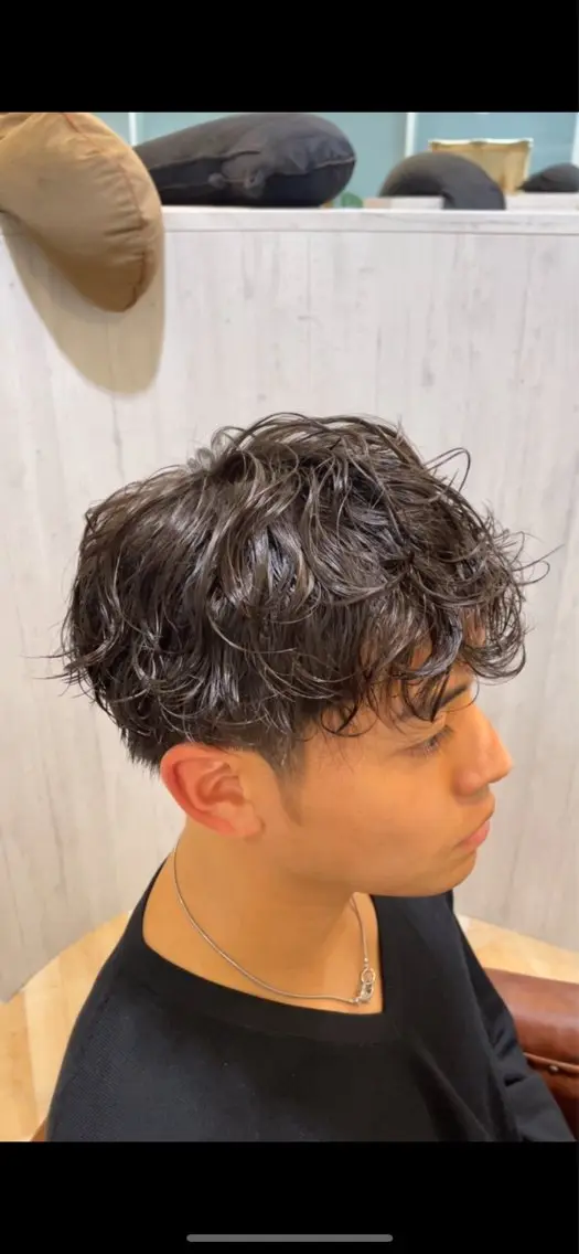 パーマ メンズ メンズパーマ ちば さやのヘアスタイル