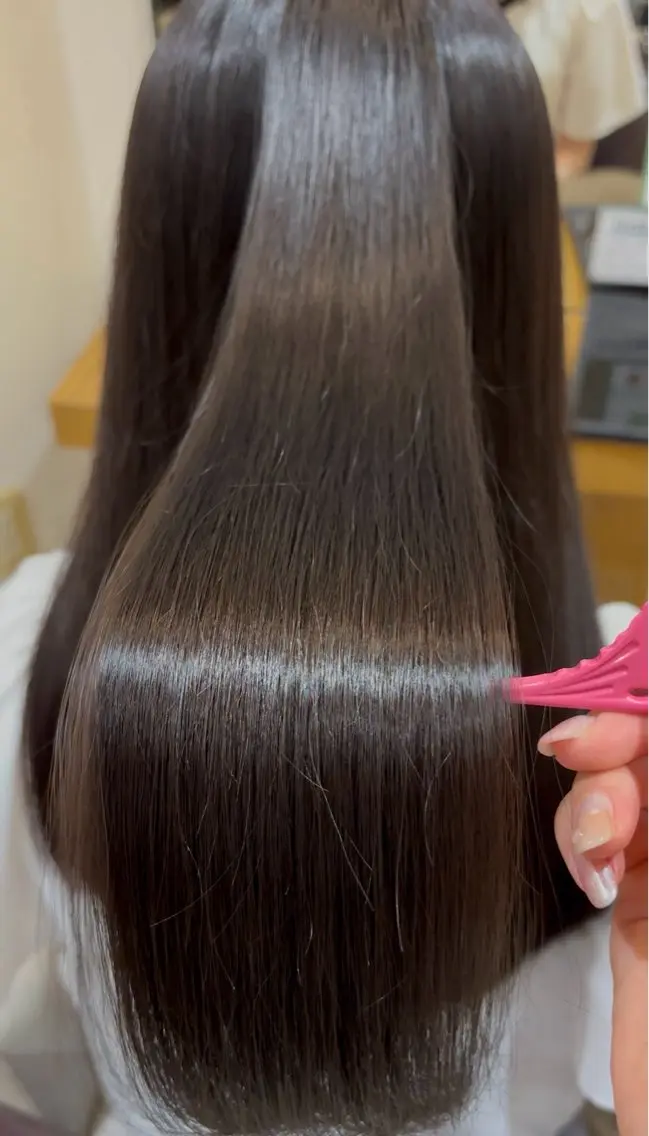 ロング 縮毛矯正 柔らか透明感カラー/ 麗美🎀🐈‍⬛のヘアスタイル