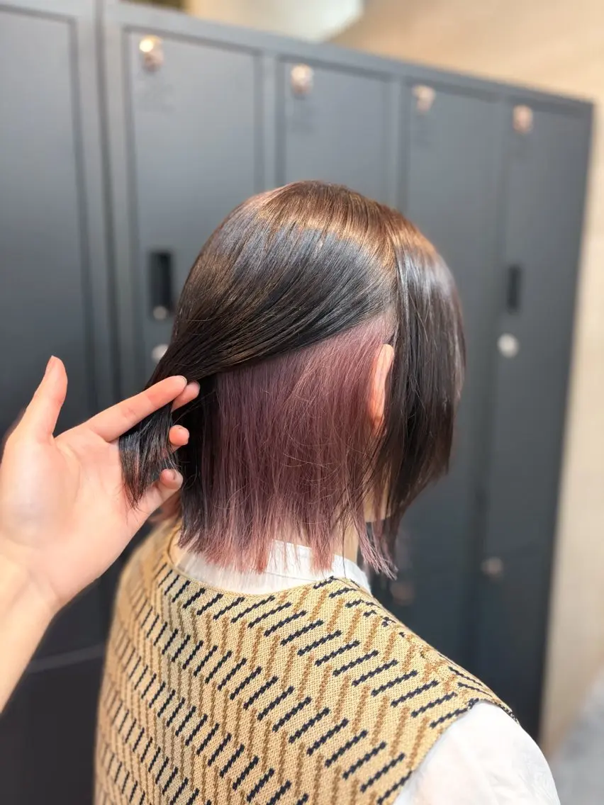ミディアム ヘアカラー トリートメント suzuka🌿 レイヤー/艶カラーのヘアスタイル