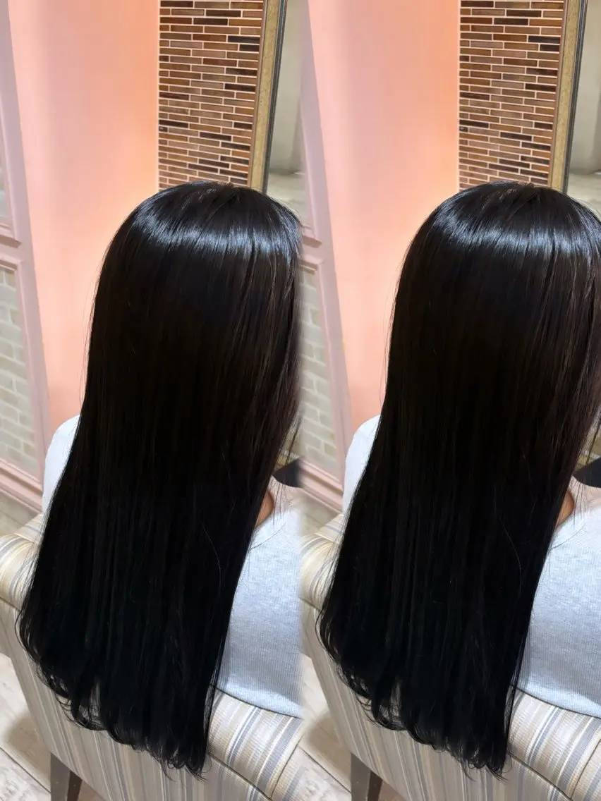 ロング ヘアカラー 杉本 奈々美のヘアスタイル