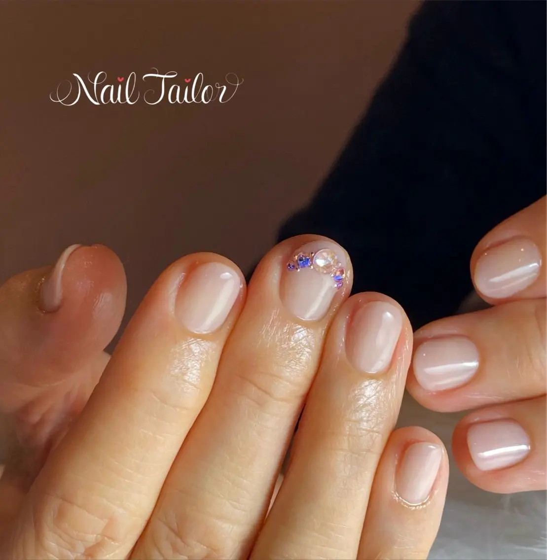 ネイル グラデーション ショートネイル シンプルネイル ハンドネイル NailTailor ネイルテイラーのネイルデザイン