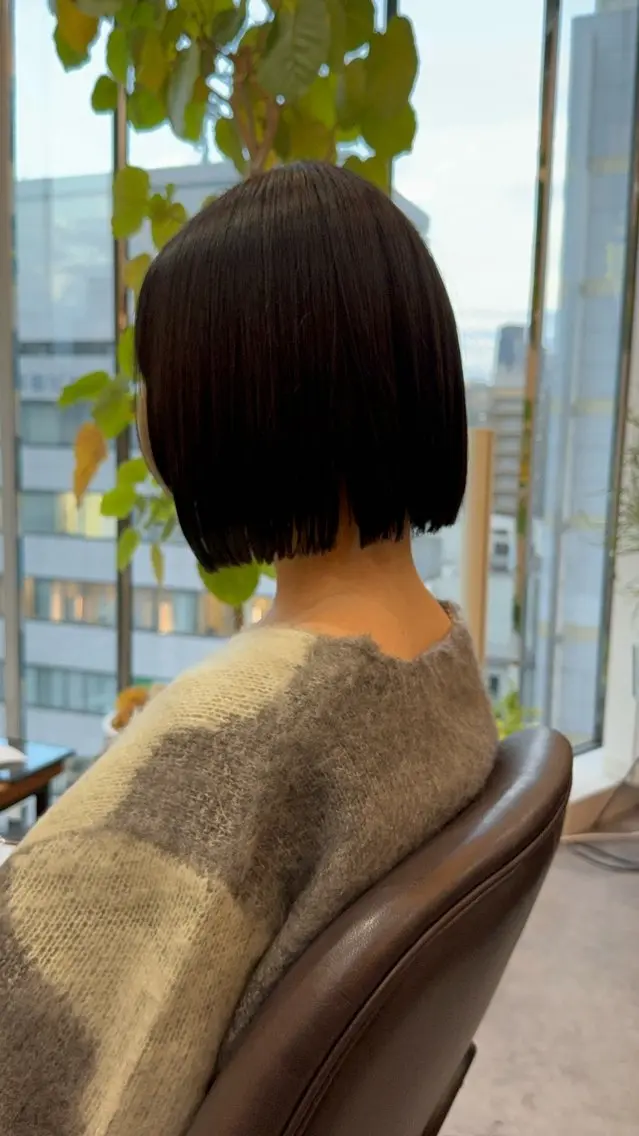 ショート カット ヘアカラー ボブ/髪質改善/ soiナカジママドリのヘアスタイル
