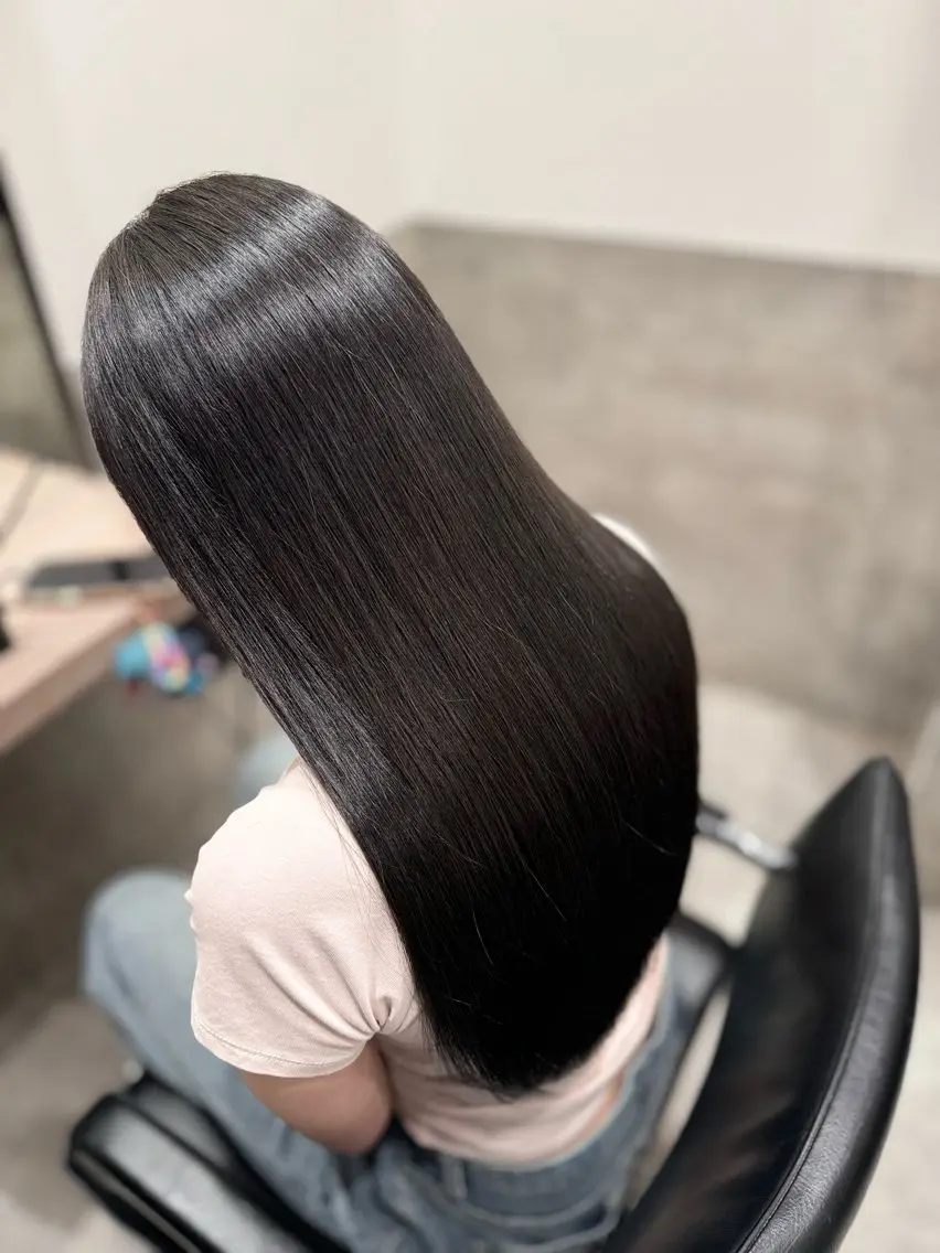 ロング 髪質改善 縮毛矯正 酸性ストレート ヘアカラー 縮毛矯正 髪質改善/縮毛矯正 /DAIKIのヘアスタイル