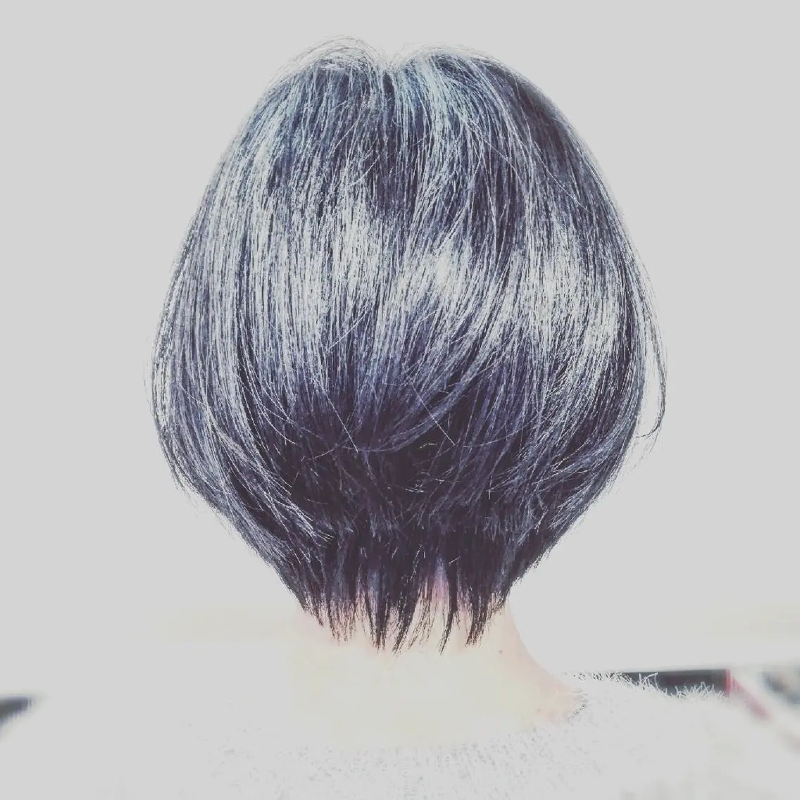 ショート ショートヘア 小林　ローズパープル カット＆カラー美容室のヘアスタイル