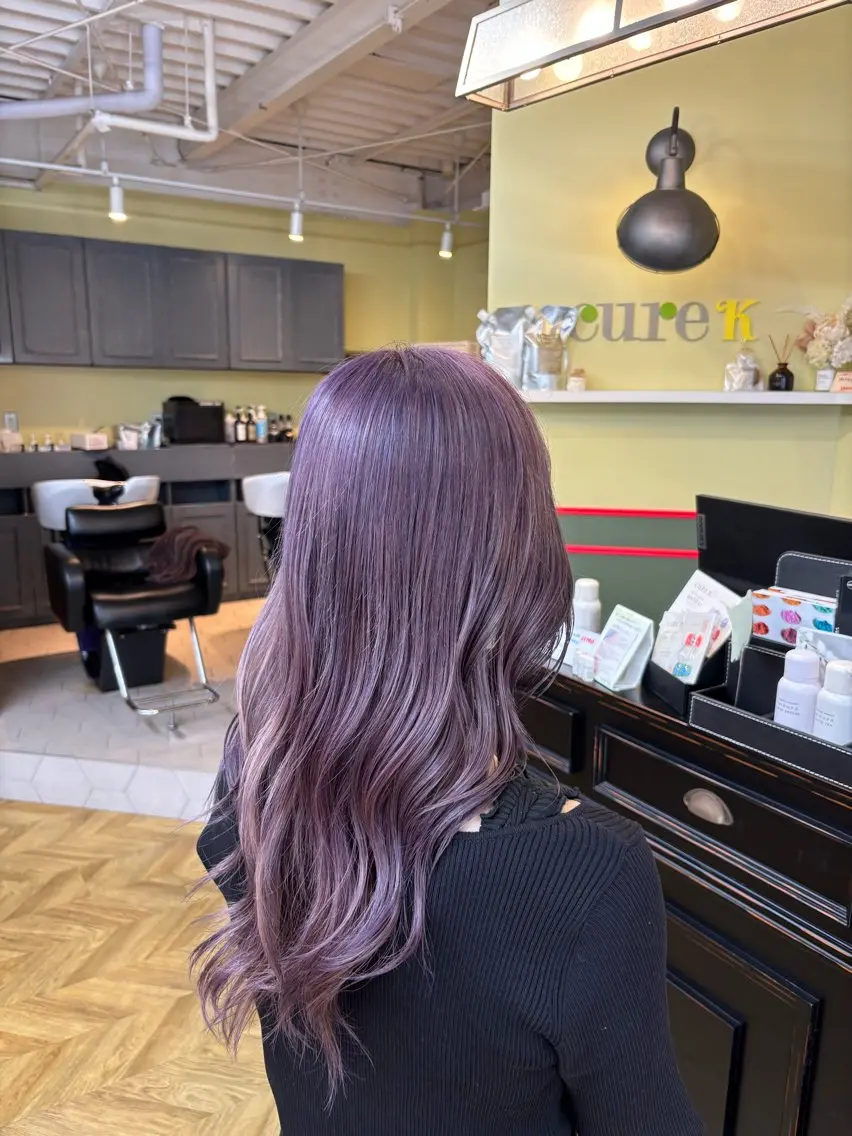 ロング カラー ブリーチ 透明感カラー ラベンダーカラー ピンクカラー ピンクラベンダー ヘアカラー ショート/カラー /メンズヘア/魁人のヘアスタイル