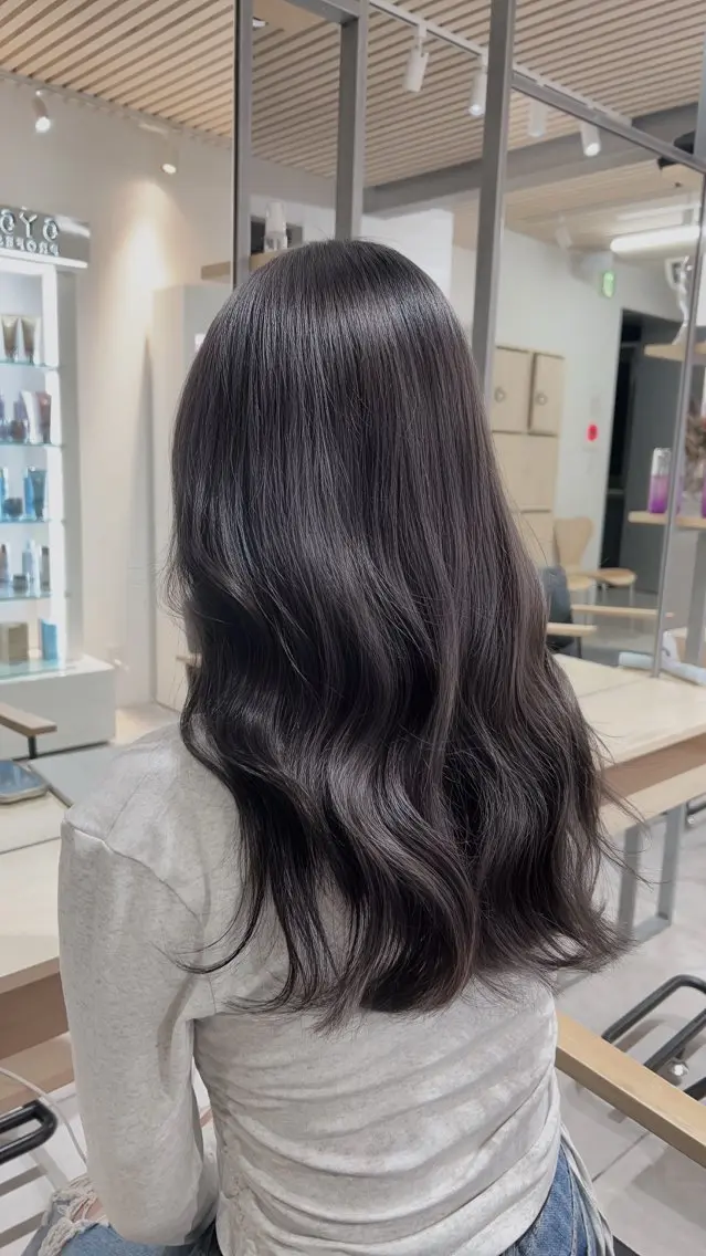 ロング カラー カット ヘアカラー トリートメント グレージュ♡ベージュ ♡MA/表参道のヘアスタイル
