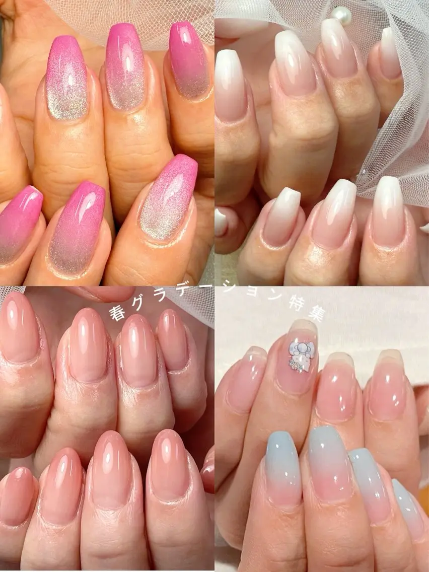 カラー グラデーションカラー ハンドネイル ハンドケア ToliyDeliy Nail Salonのネイルデザイン