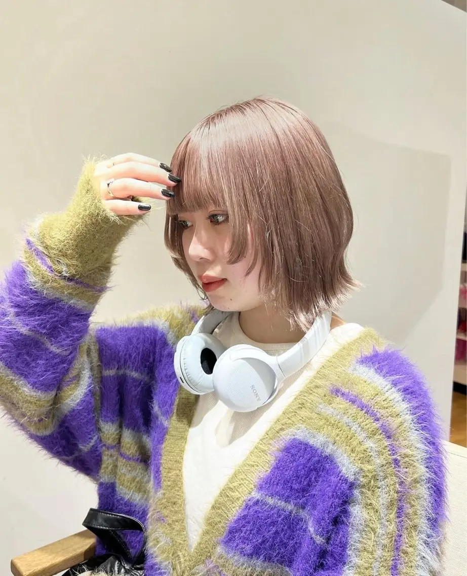 ショート ハイトーンカラー/ 梅田/Aikaのヘアスタイル