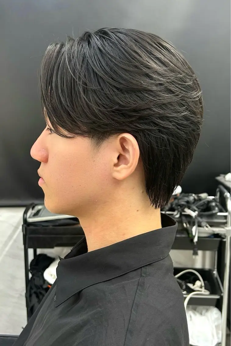 ショート パーマ メンズ カット ヘアセット メンズスタイリスト 前田雄輝のヘアスタイル