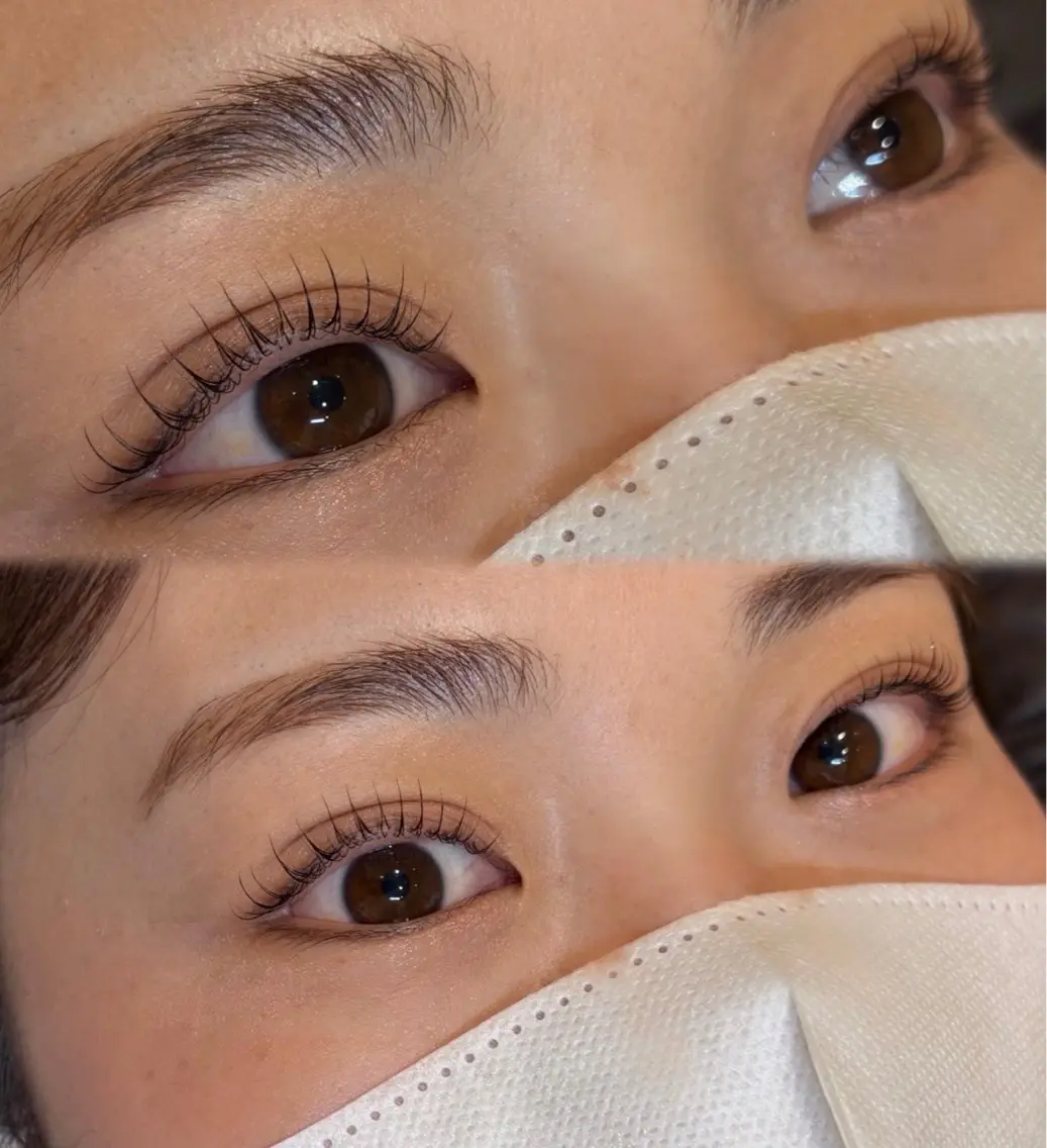 大人気⭐️次世代まつ毛パーマ➕美眉スタイリング（眉ワックス）の写真