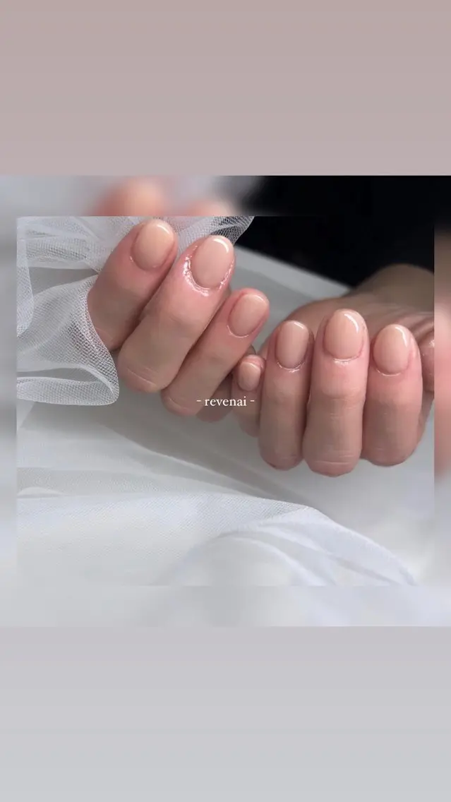 ネイル ワンカラーネイル 門真市 三ツ島 reve nailのネイルデザイン