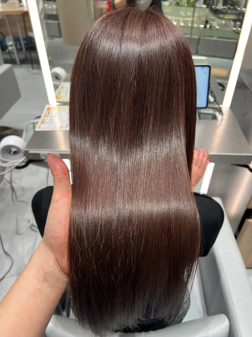 ロング カラー ブラウンカラー チョコレートブラウン 透明感カラー kako　ショート ボブのヘアスタイル