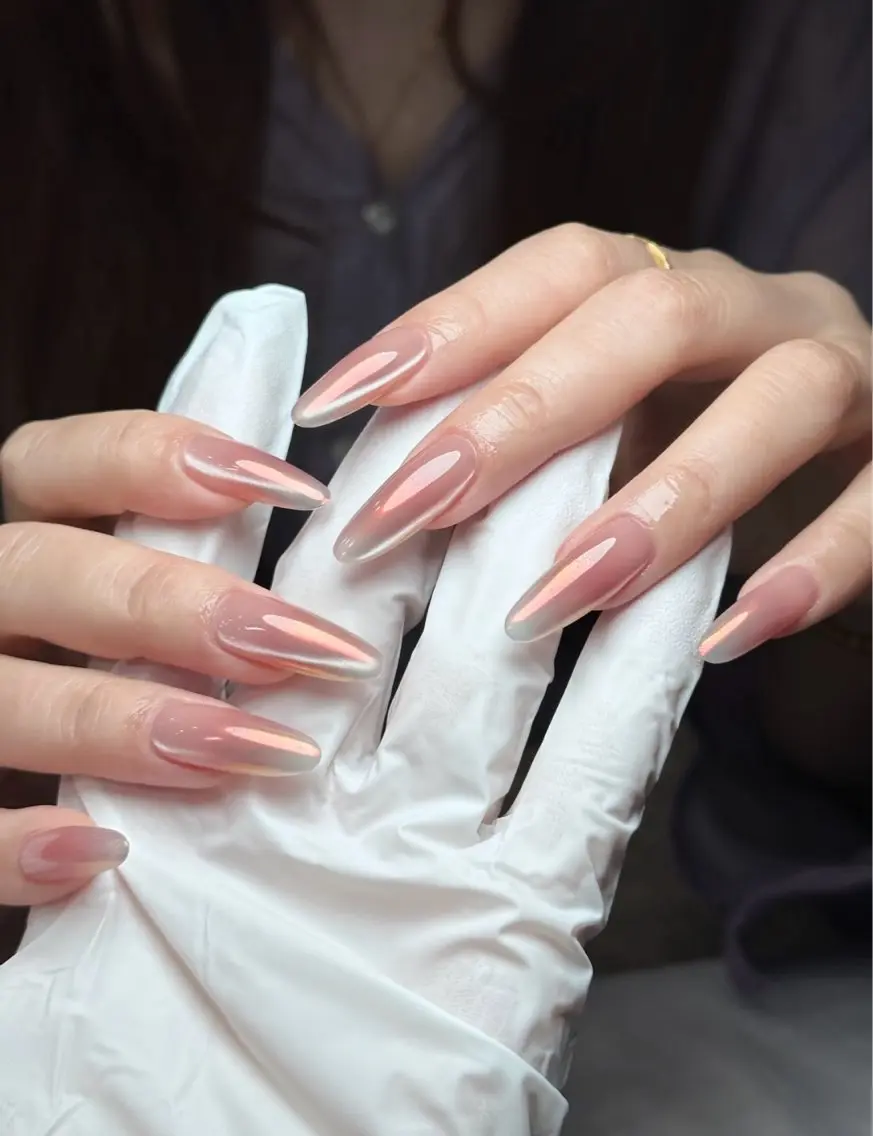 ネイル グラデーション ロングネイル ワンホンネイル VELA ネイルサロンのネイルデザイン