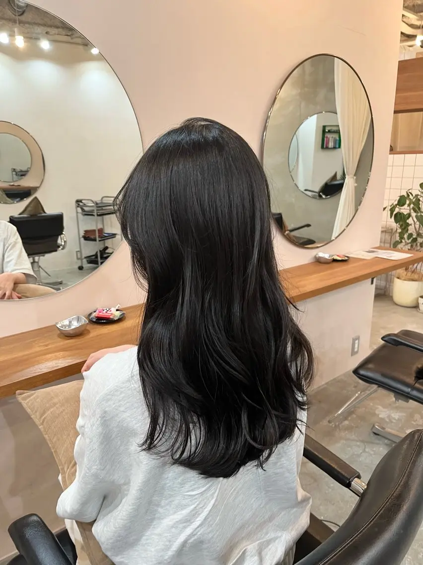ロング 無料カットモデル募集 岡千尋のヘアスタイル