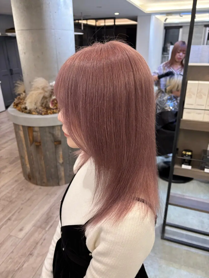 セミロング ヘアカラー ケアブリーチ🌟 ♢WATARU♢のヘアスタイル