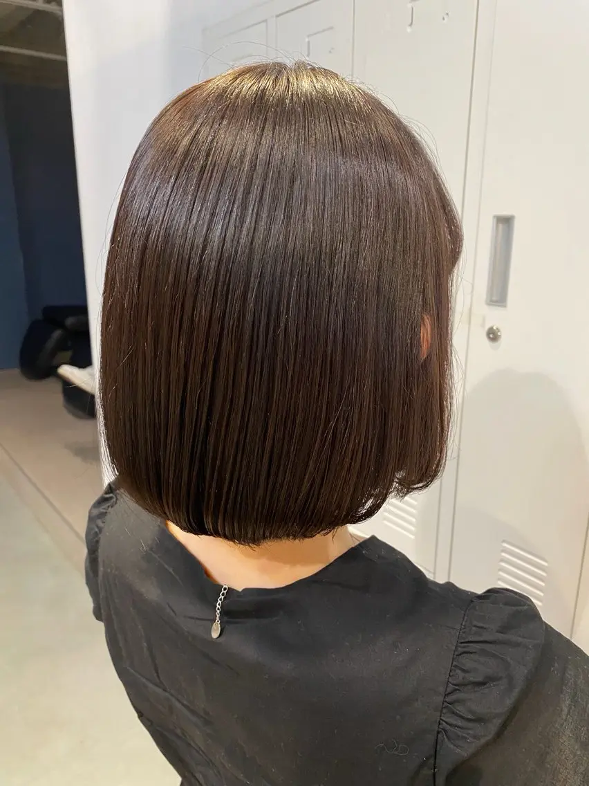 ミディアム 【暖色系艶髪×ボブ】 🍒kaede🍒のヘアスタイル
