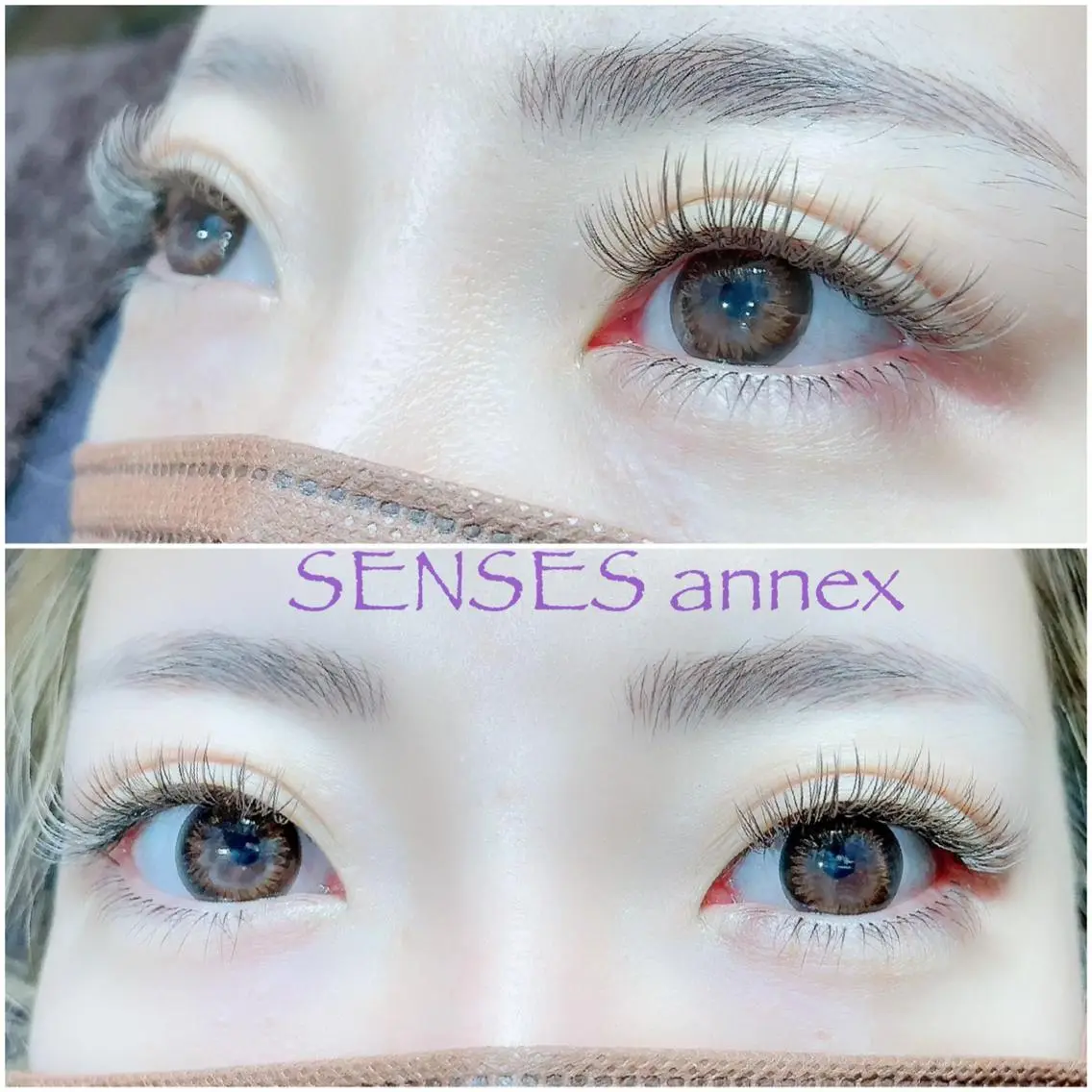 マツエク・マツパ カラーマツエク フラットラッシュ マツエク SENSES_ WAKAのマツエク・マツパデザイン