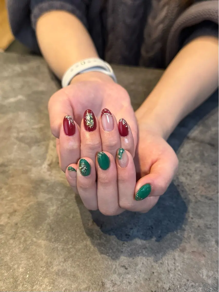 ネイル フラワーネイル 大理石ネイル(マーブル) ニュアンスネイル シンプルネイル nail salon amanoのネイルデザイン