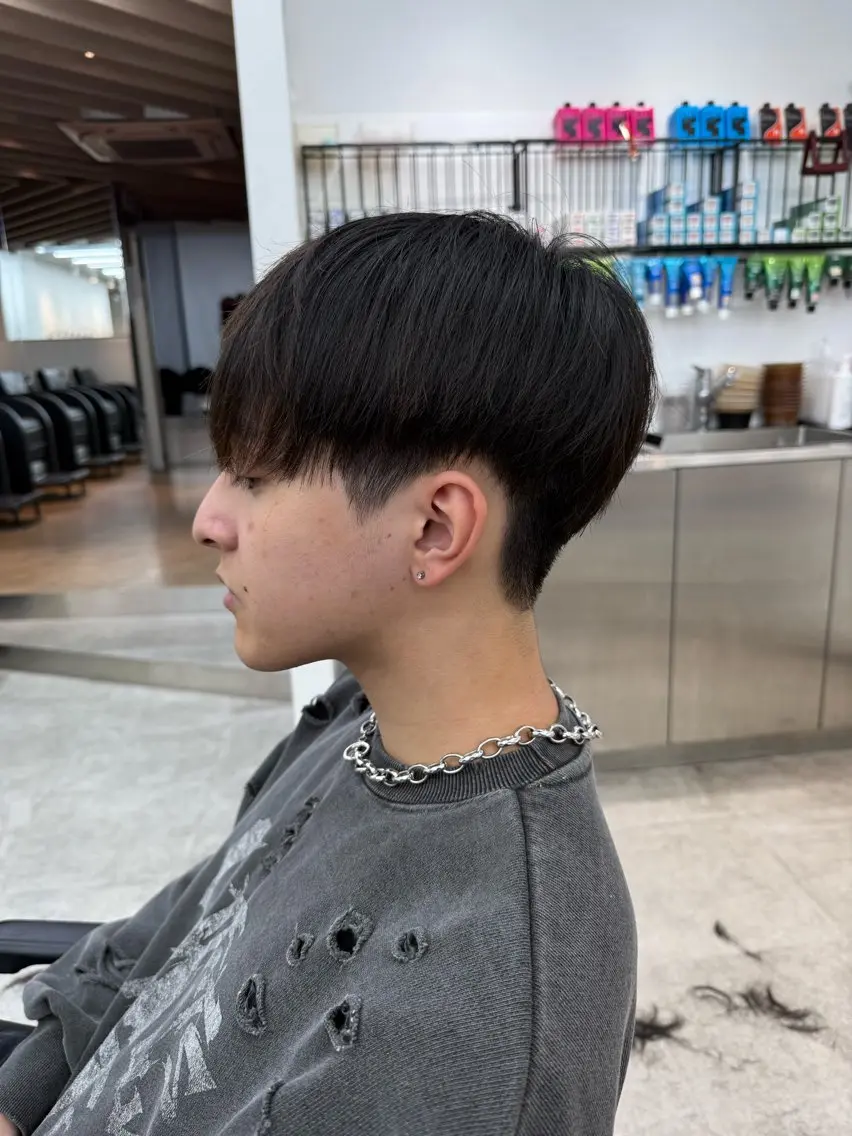 ショート カラー パーマ メンズ キッズ 栄💗スパイキー⚡️ |パーマ|haruのヘアスタイル