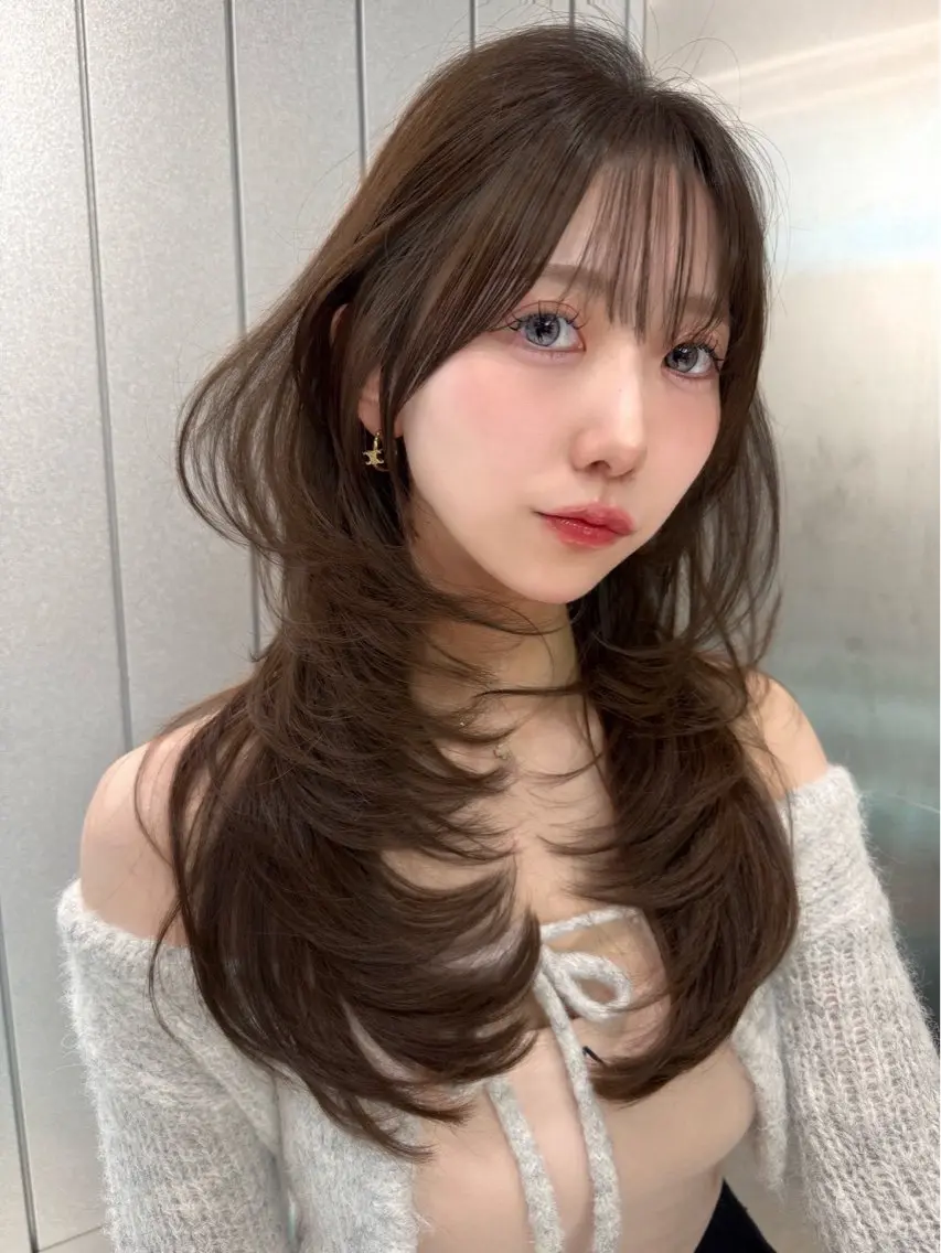 ロング 髪質改善 レイヤーカット 🎀透明感カラー shizuka🎀のヘアスタイル
