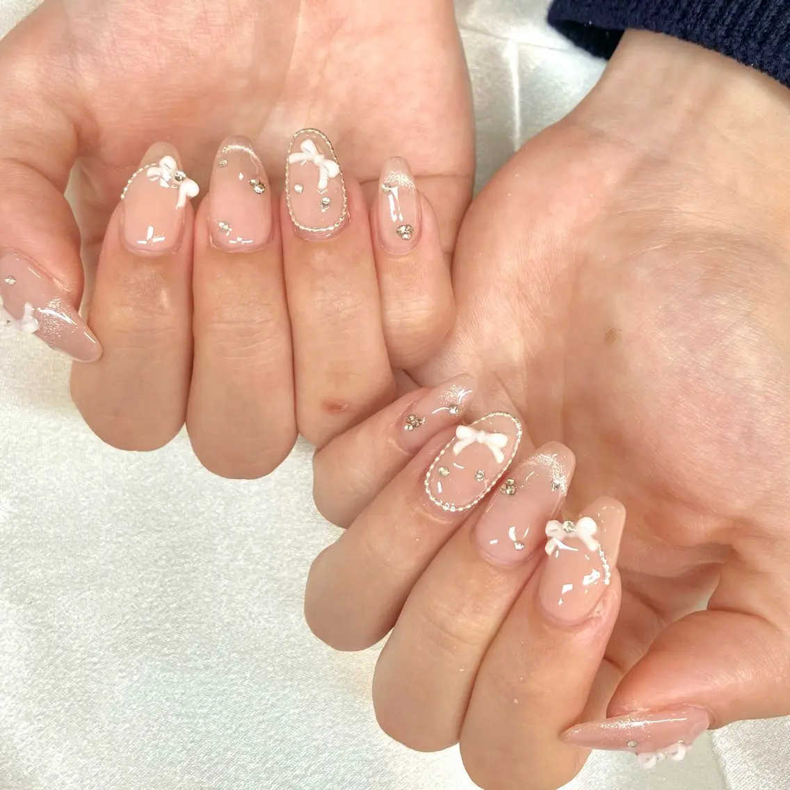 ネイル ハンドネイル Ayaka 🧸🌷 銀座/韓国ワンホンのネイルデザイン