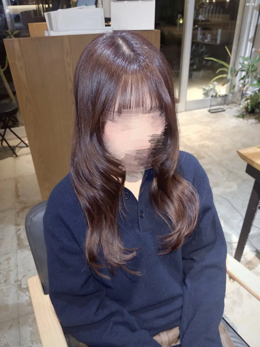 ロング カラー ブラウンカラー ピンクカラー ヘアカラー Hair ruup / マイナのヘアスタイル