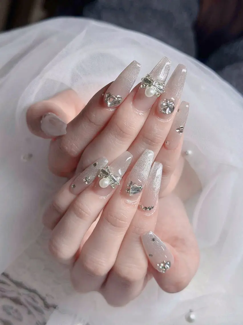 ネイル アートネイル 成人式 ジェルネイル ニュアンスネイル 夏ネイル ハンドネイル neco H.babynailのネイルデザイン