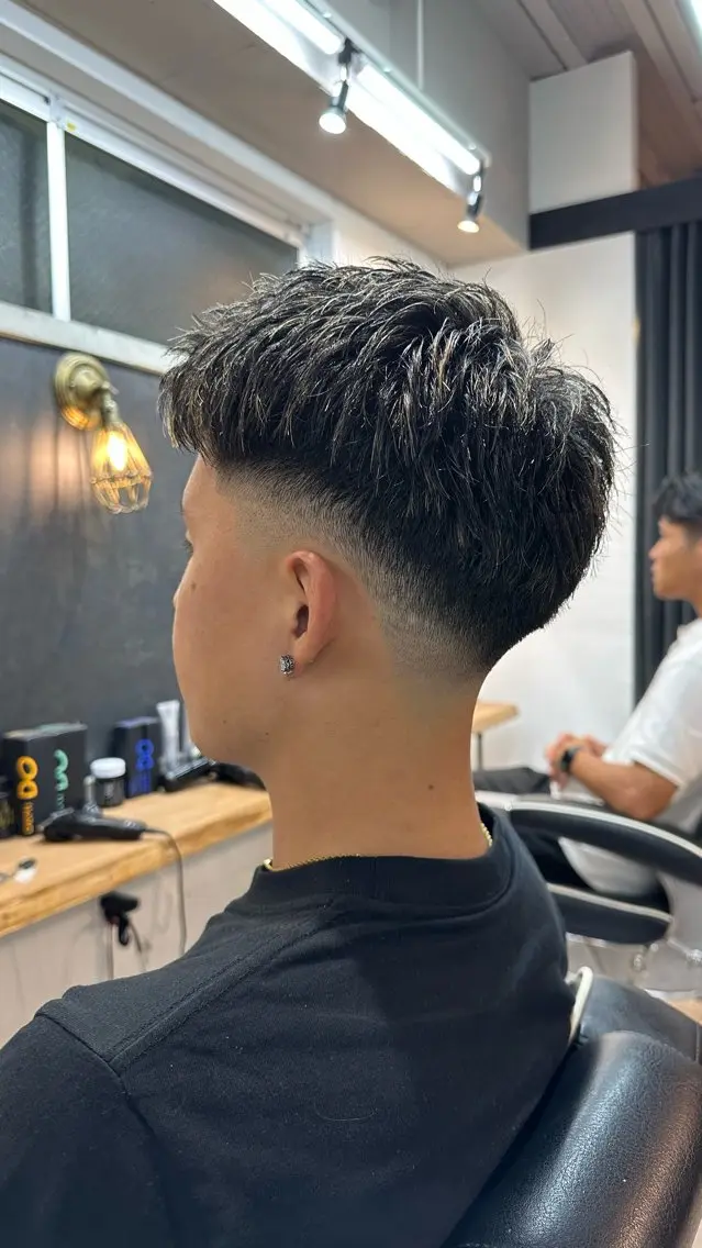 カラー メンズ フェードカット メンズメッシュ メッシュ 💥律喜💥/パーマ /メンズ/フェードのヘアスタイル