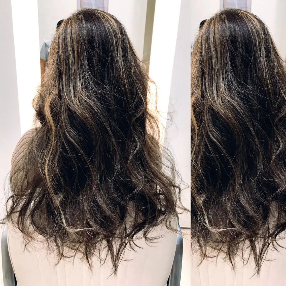 ロング カラー ハイライトカラー ハイライト ヘアカラー 京都河原町/艶髪/ 西田晴香のヘアスタイル