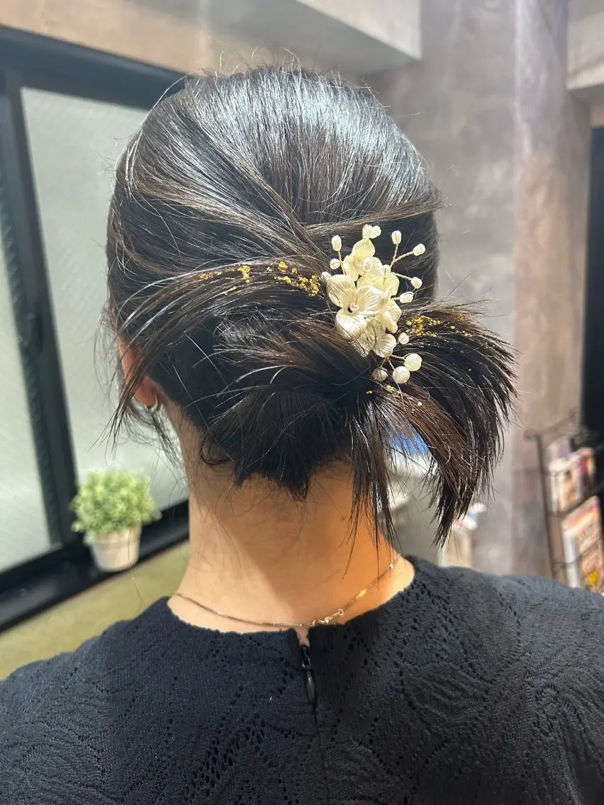 ミディアム ヘアアレンジ ヘアセット SHANTi 飯塚 ヘアセット/髪質改善のヘアスタイル