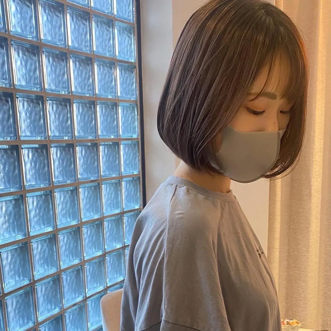 ショート ボブ タンバルモリ 似合わせカット カット ヘアカラー トリートメント ♡韓国ヘア・ 透明感カラー♡RANのヘアスタイル