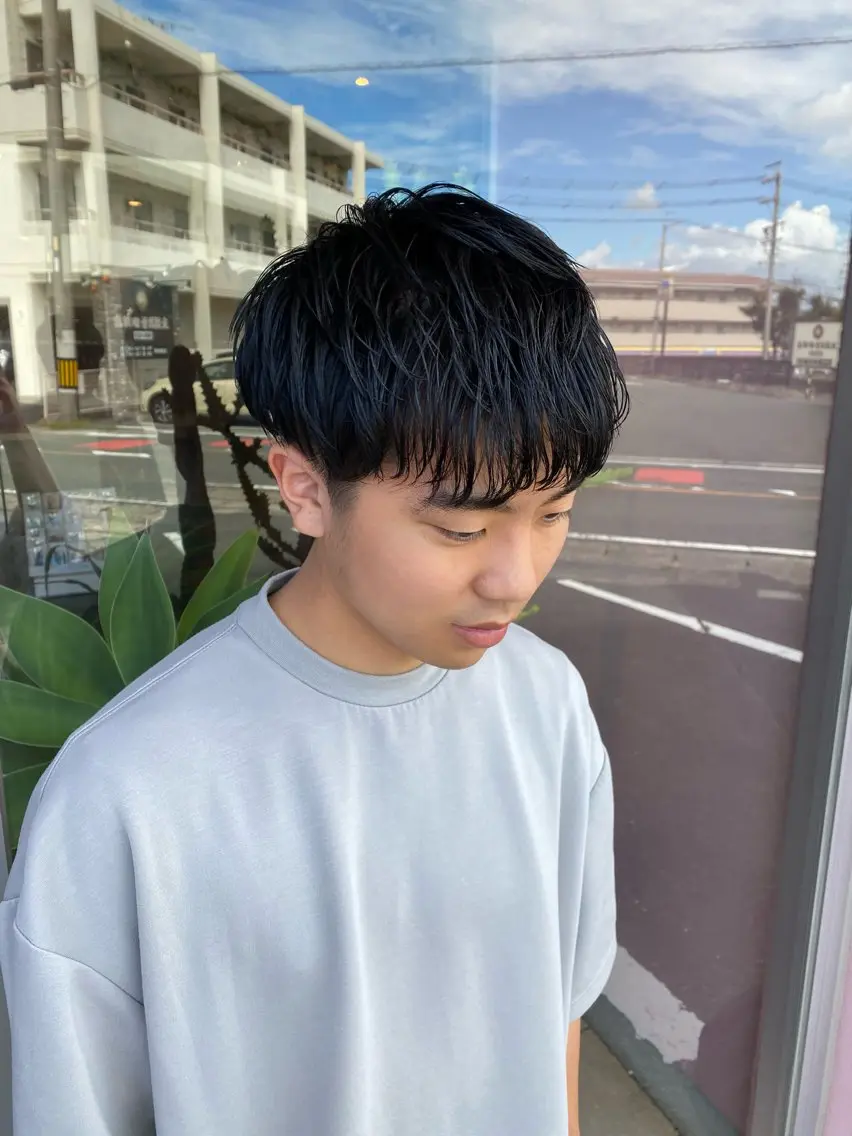 パーマ メンズ メンズパーマ 似合わせレイヤー/ Wカラー🧸こころのヘアスタイル