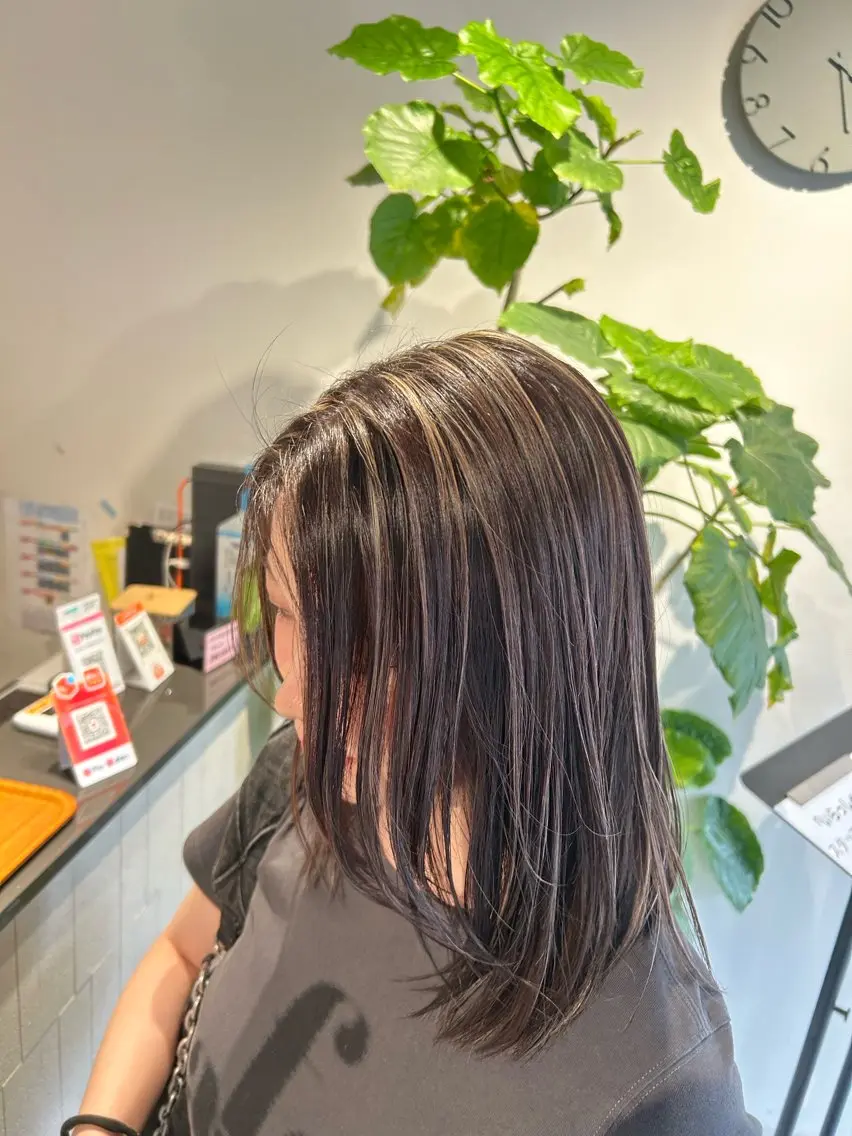 🇰🇷小顔カット+韓国風艶カラー+ヘッドスパ💇♀️の写真