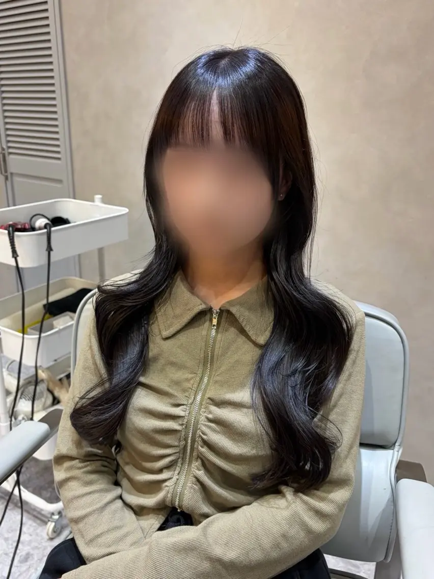 ロング ハイレイヤー 韓国風ヘア レイヤーカット ローレイヤー ヘアカラー Ayano🎀似 合わせ×透明感🎀のヘアスタイル