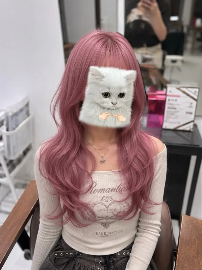 ロング カラー カット ヘアカラー トリートメント NAMI/似合わせ/ ハイトーン/レイヤーのヘアスタイル