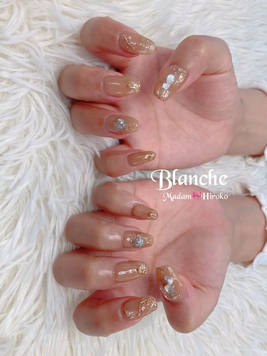 ネイル キラキラネイル Lianネイル 寛子Lianのネイルデザイン