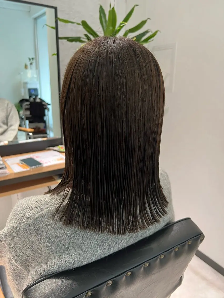 ミディアム カラー ヘアアレンジ ベージュカラー 「sumi」 AMIのヘアスタイル