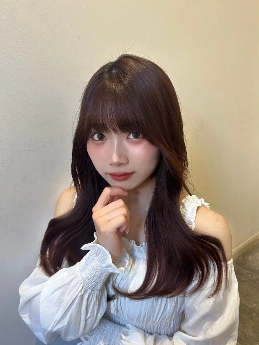 ロング 💖韓国カラー エクステmikotoのヘアスタイル