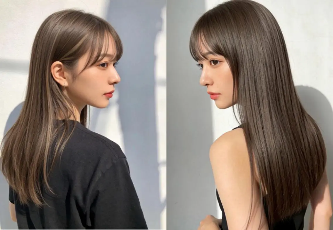 セミロング カット 縮毛矯正 トリートメント VALLET博多駅 髪質改善&縮毛矯正のヘアスタイル