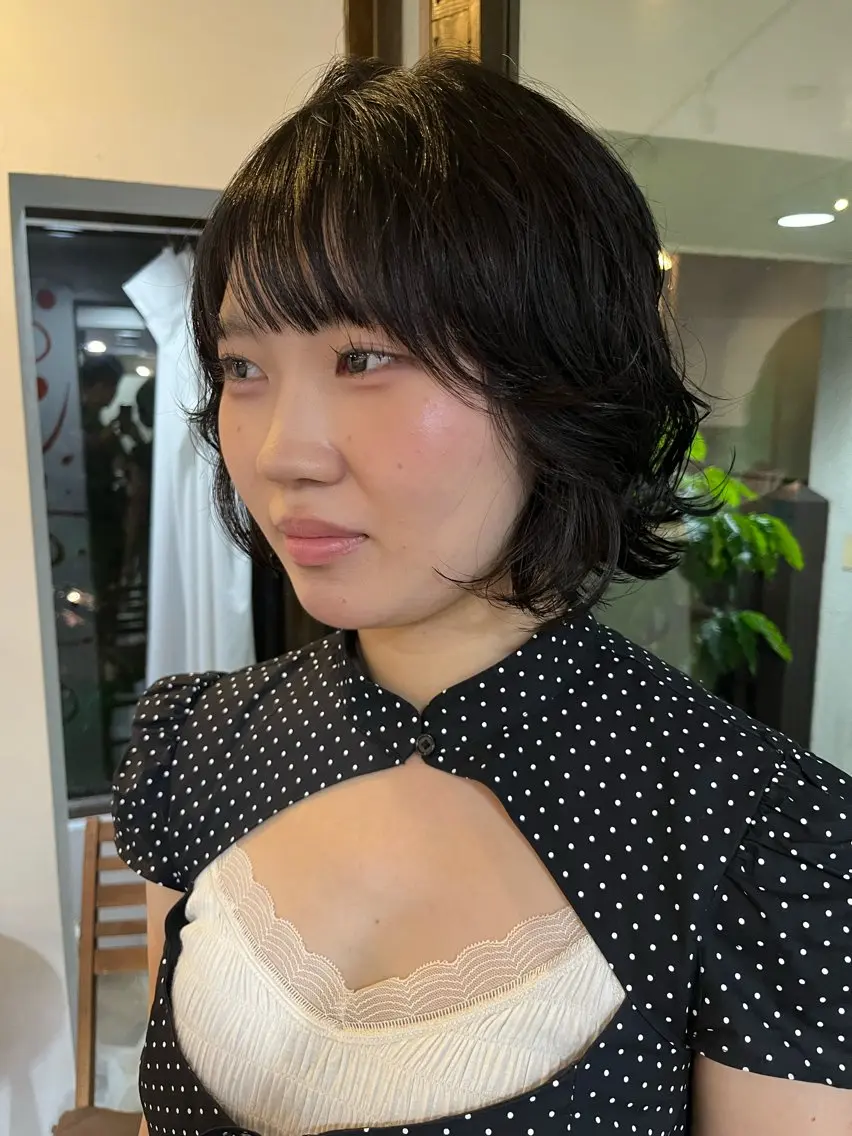 ショート パーマ ショートヘア デジタルパーマ カット パーマ 似合わせパーマ/ 山本銀次郎のヘアスタイル