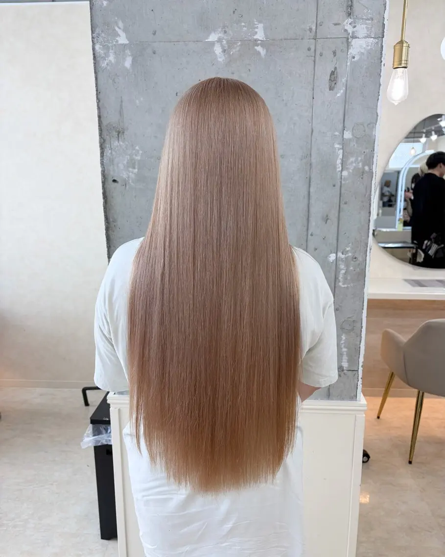 ロング ヘアカラー トリートメント ヘッドスパ 角田 満帆のヘアスタイル