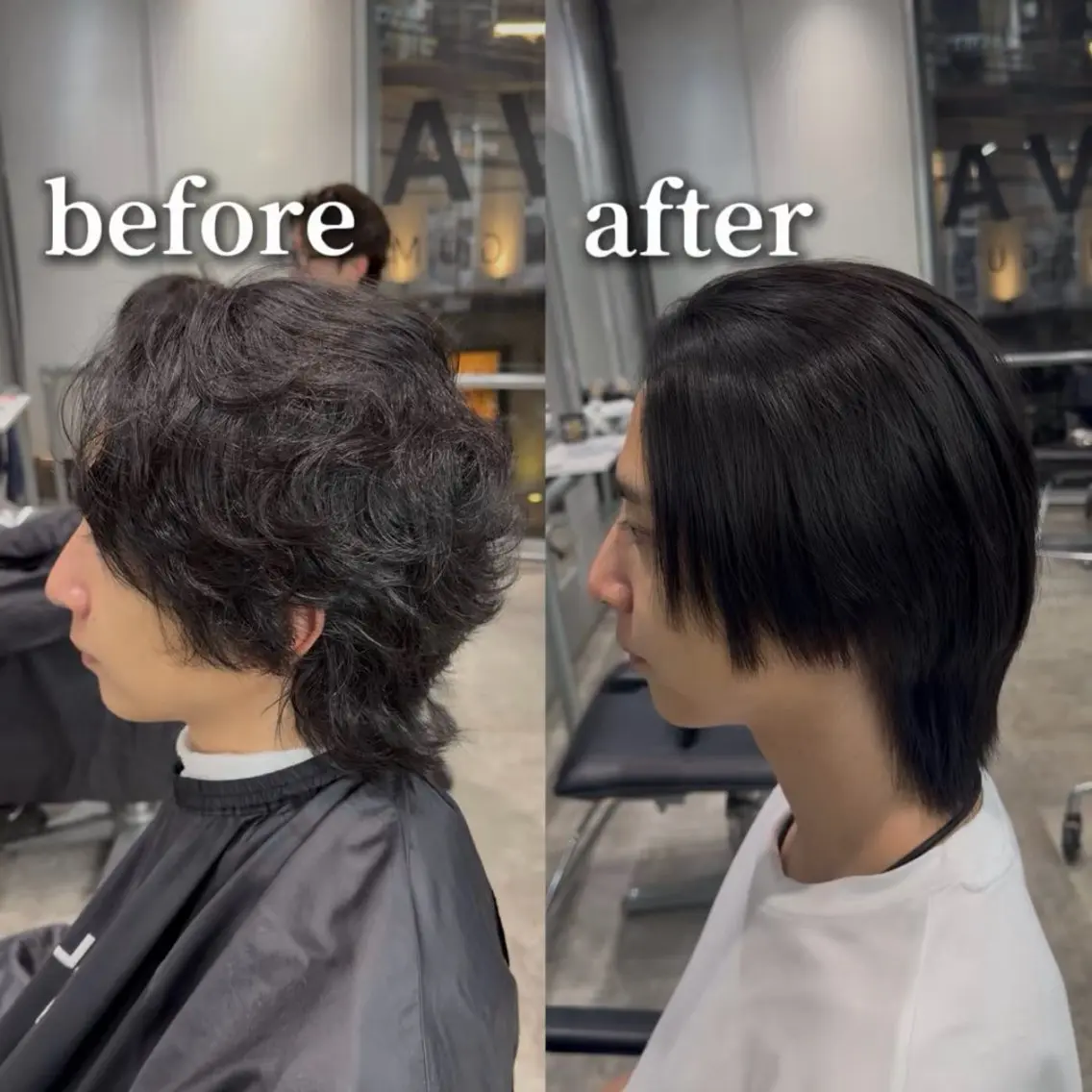パーマ メンズ 縮毛矯正 縮毛矯正 【OVARL】武田 まなみのヘアスタイル