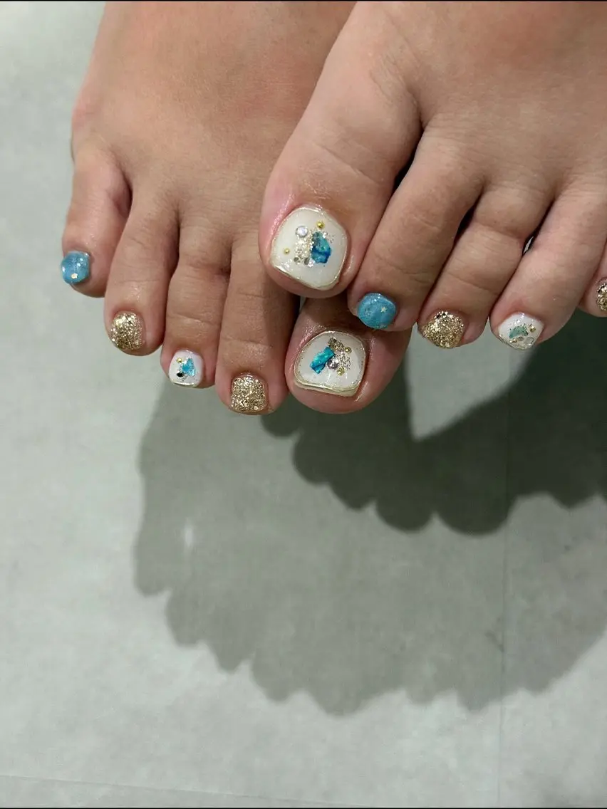 ネイル フットネイル A/gan nail salonのネイルデザイン