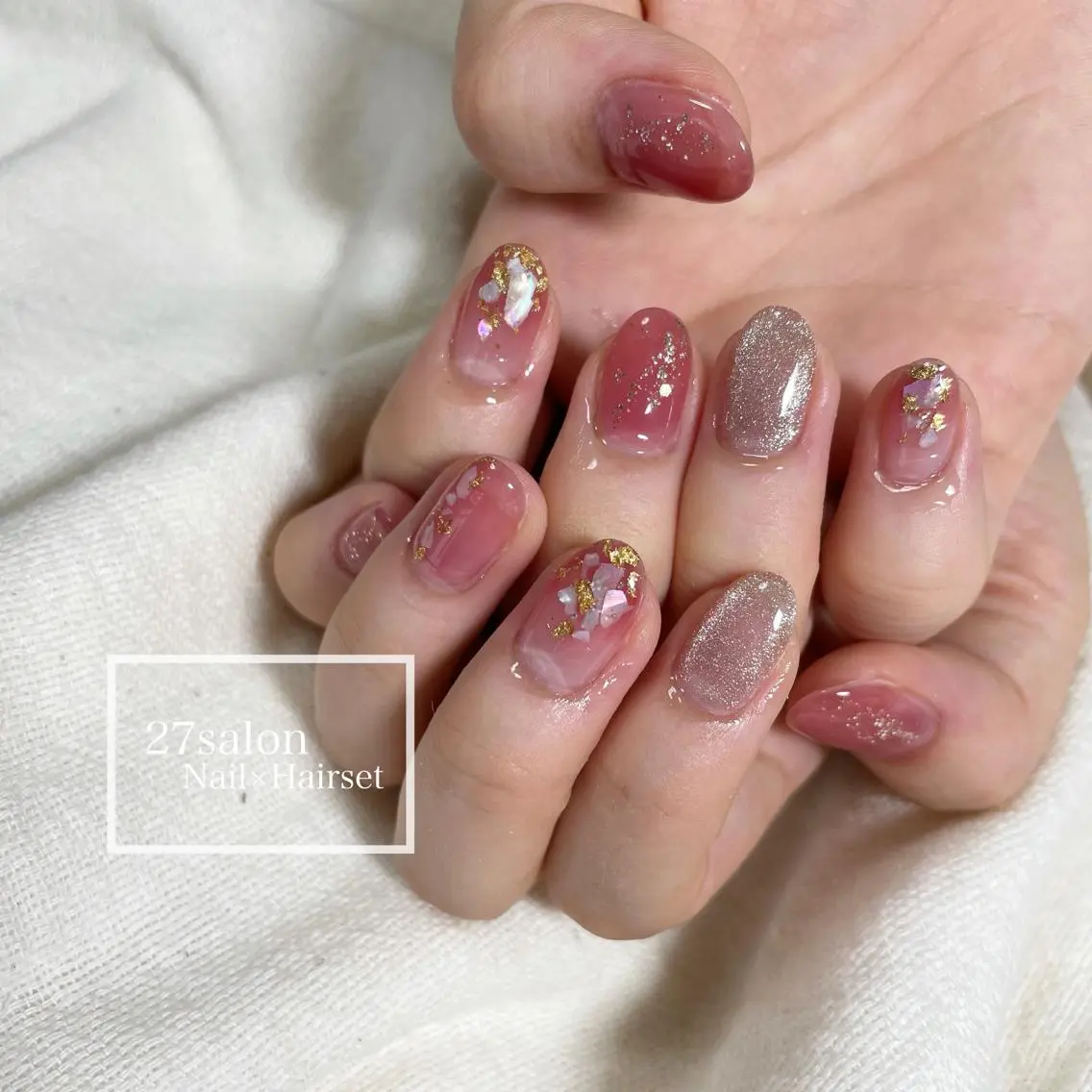 ネイル マグネットネイル 27salon yuinaのネイルデザイン